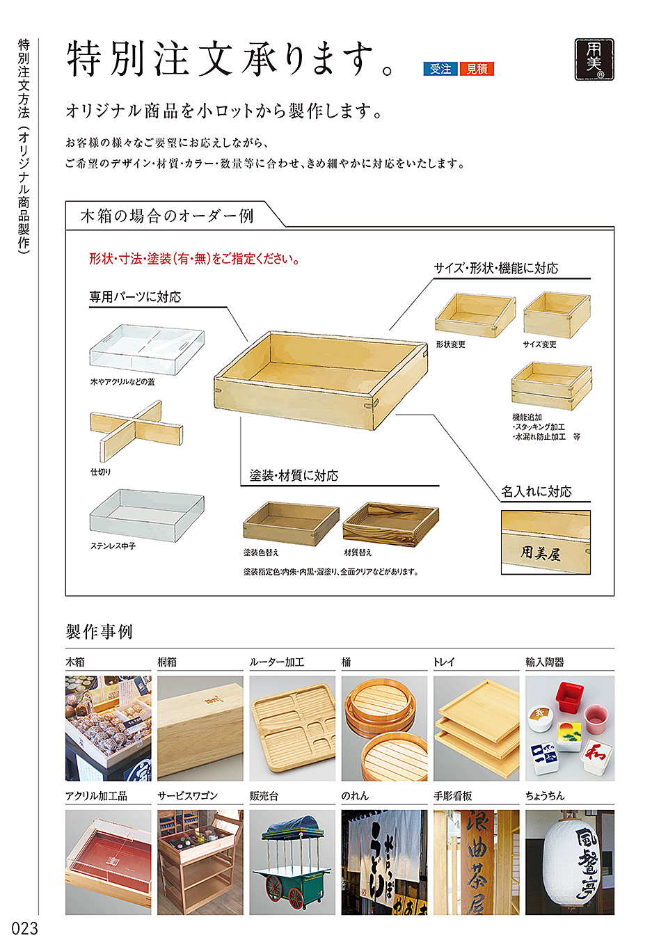 和食器カタログ P.23-目次・説明/目次・説明