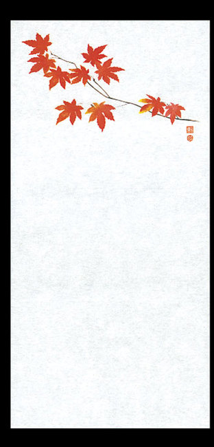 四季 包み焼き紙(100枚入) 赤もみじ(W65813)