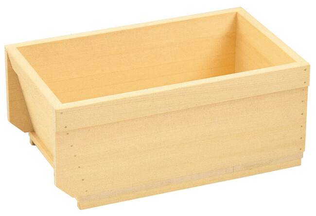 木風呂 角型浴槽框付背もたれタイプ (SS-1350) 木曽檜【受注生産品】(W51615)