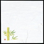 4寸雲竜敷紙(100枚入) 笹竹 (W65109)