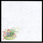 4寸花摘み篭耐油天紙 4寸(100枚入) 仲秋 (W65555)