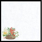 4寸花摘み篭耐油天紙 4寸(100枚入) 冬(W65557)