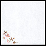 4寸御所の花 耐油天紙(100枚入) 桜(W65816)
