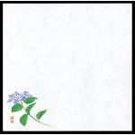 4寸御所の花 耐油天紙(100枚入) 紫陽花(W65819)