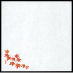 4寸御所の花 耐油天紙(100枚入) 赤もみじ(W65822)