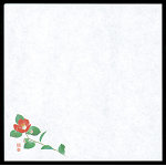 4寸御所の花 耐油天紙(100枚入) 椿(W65823)