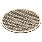 ひのき細密膳 丸 麻の葉 大(W38133)