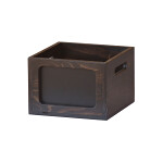 チョークボード付販売木箱 ブラウン S(W52803)
