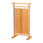 木製案内看板(2連) ナチュラル【受注生産品】(W53111)