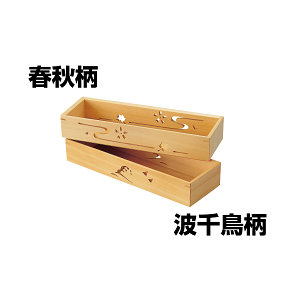 ひのき透かし長方盛器(春秋柄)