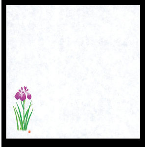 四季耐油天紙(小)(100枚入) 菖蒲(W64916)