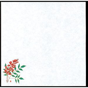 四季耐油天紙(小)(100枚入) 南天(W64919)
