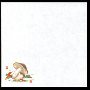 四季耐油天紙(小)(100枚入) 松茸(W65482)