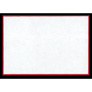 貼り合わせ 紅白懐敷 長角(100組入) 大(W65763)