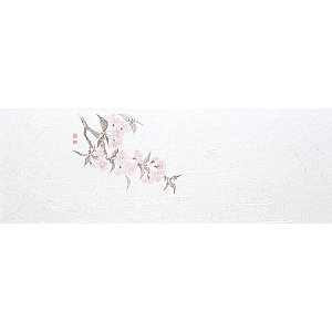 雲竜和紙 花宴おしながき 桜 100枚 (W68303)