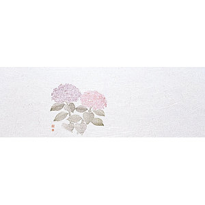 雲竜和紙 花宴おしながき 紫陽花 100枚 (W68309)
