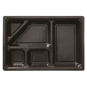 紙弁当箱 中子 黒(25個入)(KMP90-60A) C(W08886)