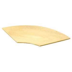 栃(クリアー) 扇形皿(W38123)