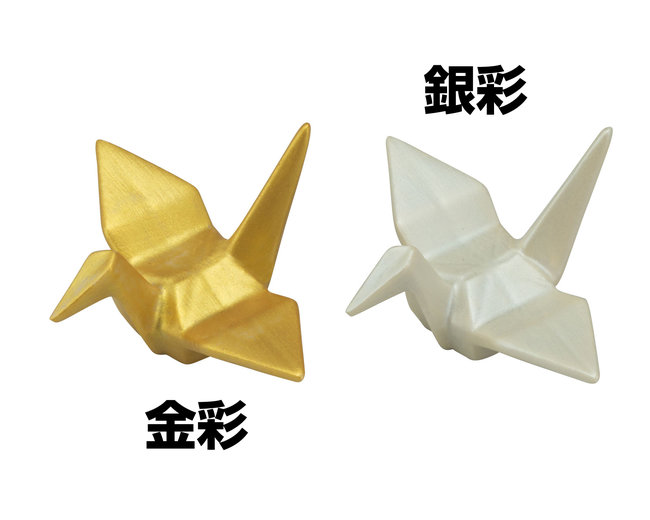 鶴箸置 金彩(W08501)