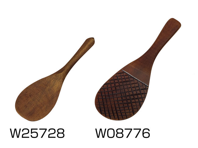 木製飯杓子(摺漆) (W08776)