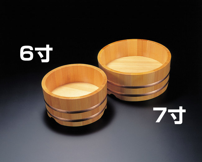 和食器の和心: 椹・うどん桶(SC-7) - 木桶・釜揚げうどん桶