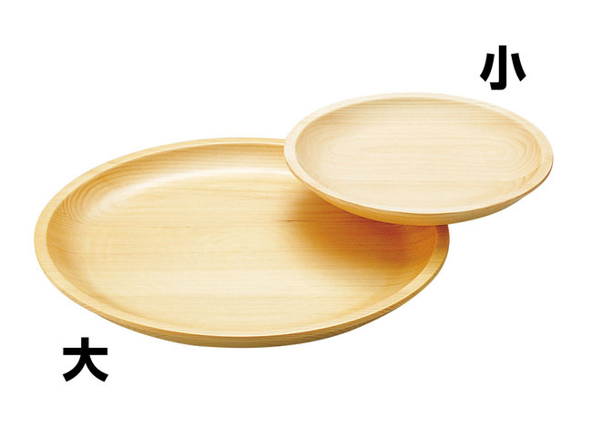 檜・丸皿(大)東濃ひのき (W32187)