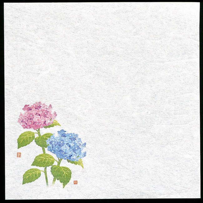 新・濡れ奉書紙 (100枚入) 紫陽花(W65397)