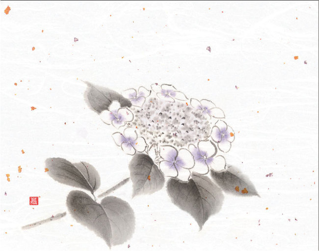 4x5寸花風情 (100枚入) 紫陽花(W65970)
