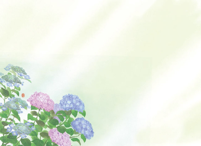 尺3四季彩まっと 花雅(はなみやび)(100枚入) 紫陽花(W66454)