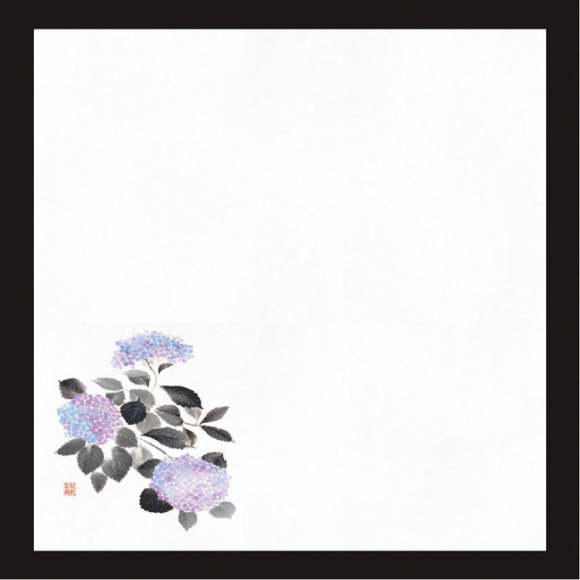 花宴耐油天紙 (100枚入) 紫陽花 4寸(W68611)