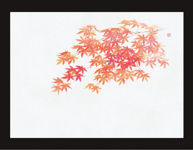 四季彩鮮度保持紙(100枚入) 紅葉(W69013)