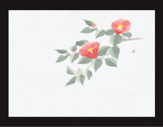 四季彩鮮度保持紙(100枚入) 椿(W69017)