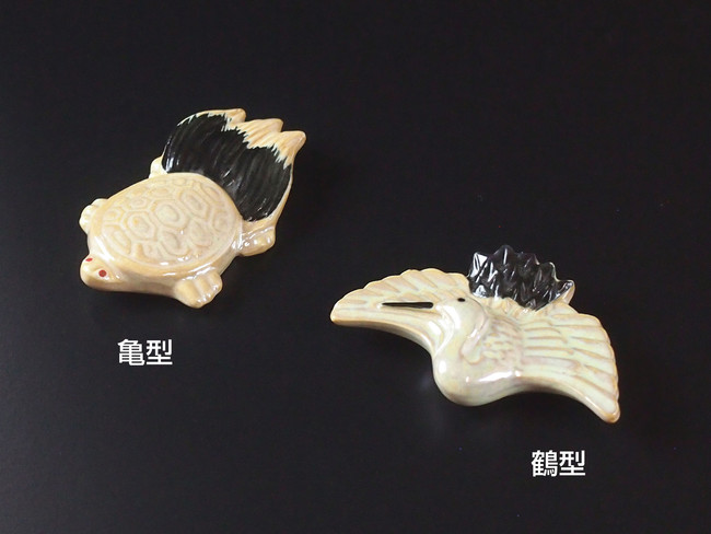 陶器鶴型箸置 鶴型(W08866)