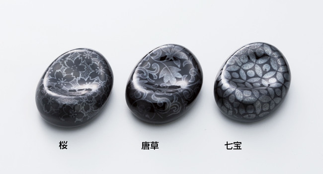 小判銀彩箸置 唐草(W15502)