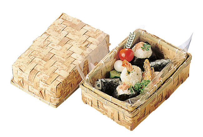 和食器の和心: 竹皮弁当箱(蓋付) - すだれ弁当箱・テイクアウト容器