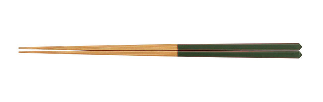 ダイヤカット研出箸 緑(W24915)
