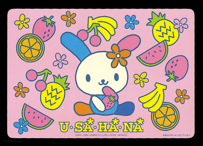 サンリオお子様ぬり絵まっと(100枚入) U・SA・HA・NA(W64362)