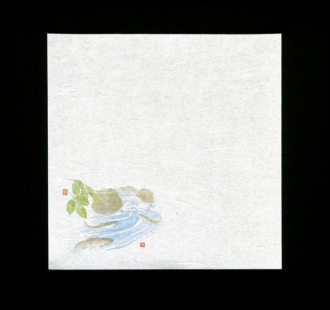 新・濡れ奉書紙 (100枚入) 鮎(W65394)