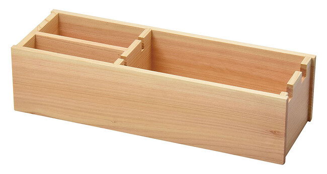 和食器の和心: ひのき・包丁&料理箸置き箱 (W10318) - 木蓋・包丁スタンド
