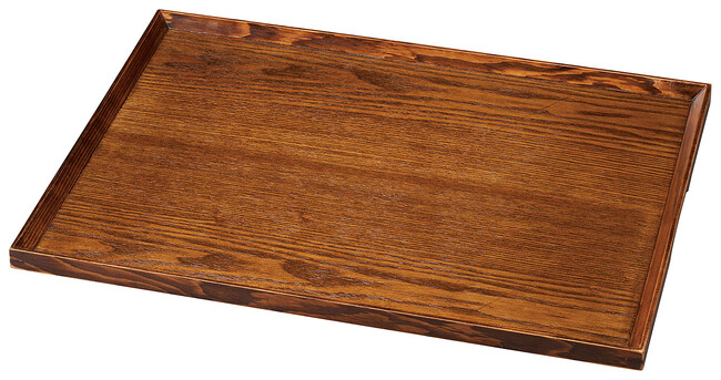 木製ノンスリップマルチトレイ ブラウン 特大(W15572)
