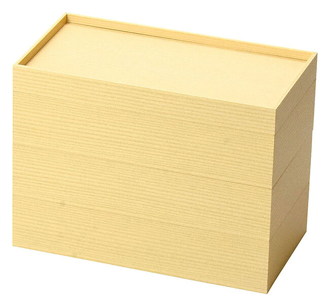 紙製長角重 木目 3段(W22665)