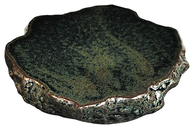 岩石 プレート 青(W79403)
