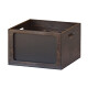 チョークボード付販売木箱 ブラウン L(W52802)
